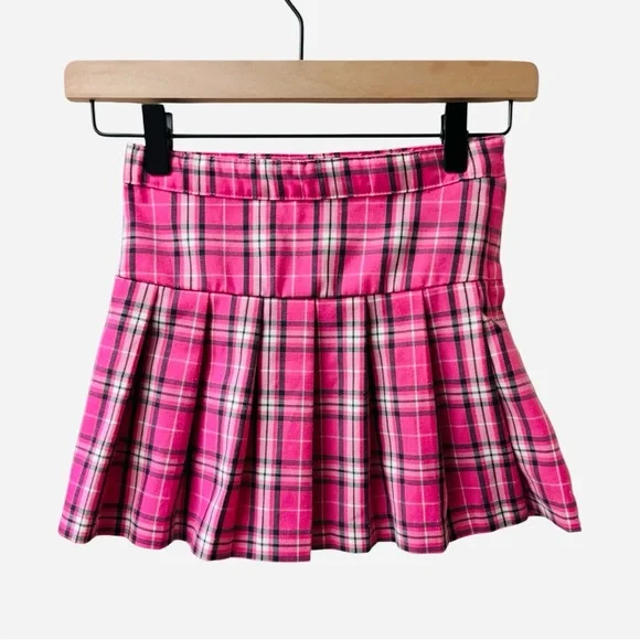 H&M Pink and Black Plaid Skirt - Picture 2 of 6